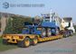 18 m Tri axle Separable Low Flatbed Semi Trailer Load Capacity 50 T 60 T