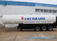 Trapezoid Mild Steel Q345 Tri-Axle Fuel Tanker Semi Trailer 50000 Liters