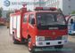 Red Double Row Small Fire Fighting Vehicle 140 HP 4 X 2 Truck